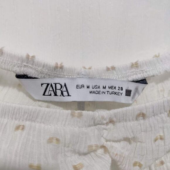 Zara | Crop top with Dotted Mesh - Picture 5 of 10